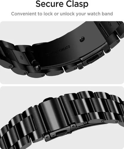 Miniatura 5 de Miimall Metal Band Compatible for Garmin Lily 1/2 Active Bands for Women, Lightweight, Slim Luxury Stainless Steel Replacement Strap Bracelet