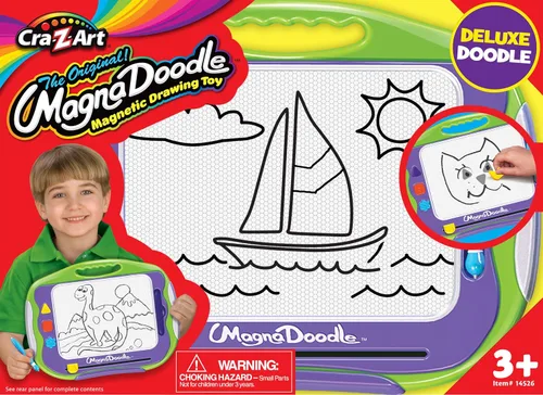 Miniatura 5 de Cra-Z-Art Travel Magna Doodle - 50 años de diversión creativa - Juguete clásico de tablero magnético de dibujo, a partir de 3 años