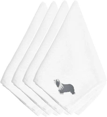 Miniatura 34 de Caroline's Treasures BB3448NPKE Affenpinscher - Juego de 4 servilletas bordadas, lavables, suaves, duraderas, servilletas de mesa para hotel