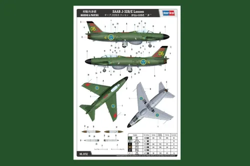 Miniatura 4 de Hobby Boss 1/48 Saab J-32B/E Lansen Modelo Kit
