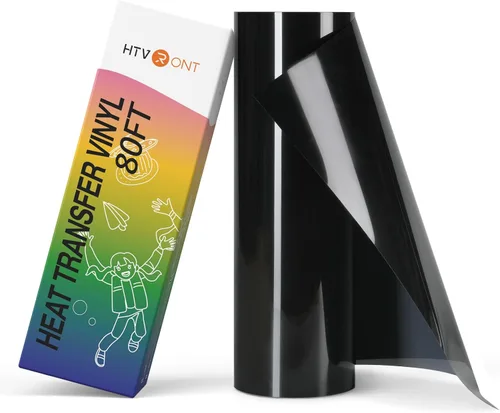 Miniatura 84 de HTVRONT - Rollo de vinilo termotransferible, 12 in x 8 ft para diseños en camisetas, fácil de cortar y despegar, para planchar y máquinas Cricut
