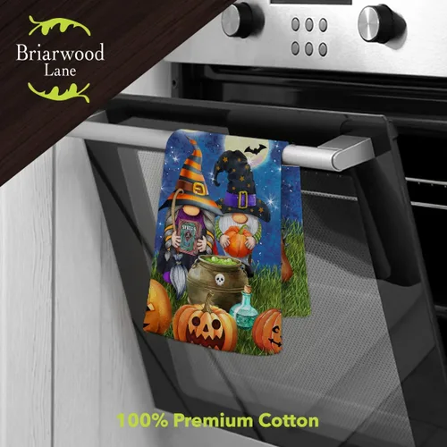 Miniatura 2 de Briarwood Lane Toalla de mano de gnomos de Halloween 26" x 18