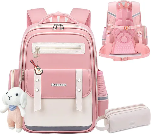 Linda mochila de conejo para adolescentes, mochila escolar para el día de los niños y niñas, bolsas de viaje Kawaii de gran capacidad para