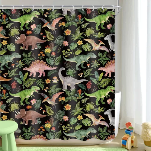 Miniatura 11 de Cortina de ducha para niños, diseño de planeta de dibujos animados, universo lindo, galaxia, espacio, luna, juego de baño para niños, estampado de A