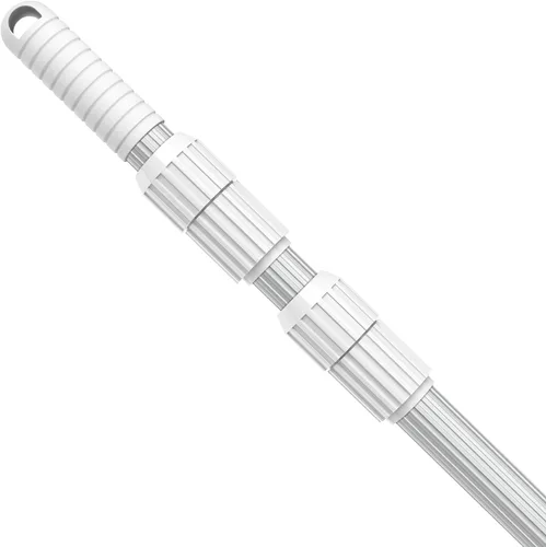 YEECHUN Pértiga Profesional para Piscina de 15 Pies Telescópica de Aluminio Compatible con Red de Piscina Rastrillo Desnatador Cabezal de Aspiradora