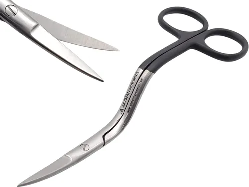 Miniatura 2 de Paquete de tijeras Castroviejo de 5.5 pulgadas con mango curvado curvado para bordar