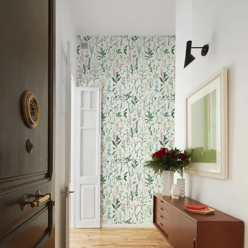 Miniatura 2 de JiffDiff Papel tapiz floral para despegar y pegar, papel de pared autoadhesivo para armarios del hogar, dormitorio, encimera de cocina, papel