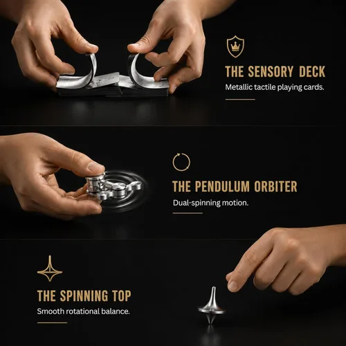 Miniatura 3 de The Executive Fidget Set Juguetes Sensoriales de Estimulación Premium para Alivio del Estrés para Adultos con TDAH, Ansiedad Decoración