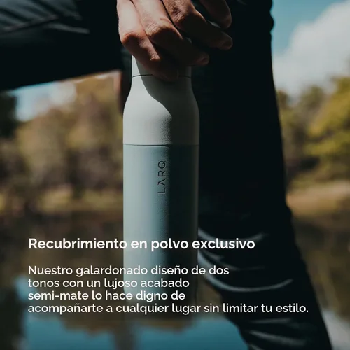 Miniatura 5 de LARQ Bottle Twist Top - Botella de agua aislada de acero inoxidable de 17 onzas, sin BPA, botella de agua reutilizable para campamento, oficina