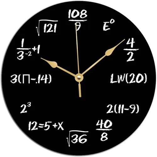 Miniatura 16 de ArogGeld The One of A Kind - Reloj de notas musicales con notas doradas, reloj artístico que no hace tictac, funciona con pilas, relojes decorativos