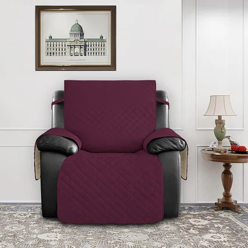 Miniatura 2 de Easy-Going Funda impermeable para sillón reclinable de gran tamaño con bolsillo, 1 funda de sofá reversible para sillón reclinable, protector