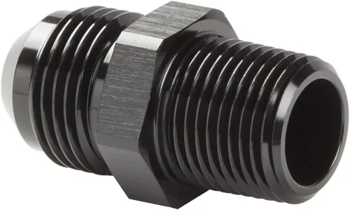 Miniatura 4 de 12AN macho flare a 1/2 NPT adaptador de montaje macho conector de unión recto aluminio negro