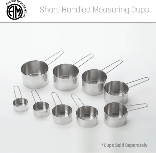 Miniatura 6 de American METALCRAFT, Inc. MCW75 - Taza medidora de acero inoxidable 3/4, 3/4 tazas, color plateado, 1 unidad (paquete de 1)