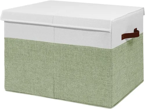 Miniatura 8 de Caja grande de almacenamiento de juguetes, plegable, resistente, con malla, 25 x 13 x 16 pulgadas, organizador de almacenamiento de juguetes