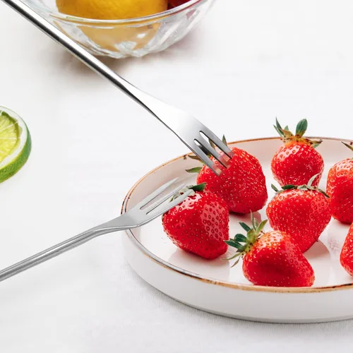Miniatura 2 de Paquete de 6 tenedores de fondue para queso y chocolate, tenedores de inmersión para dulces, suministros de horneado de acero inoxidable para tartas