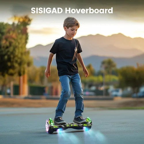 Miniatura 4 de SISIGAD Scooter Seat Attachment, 6.5'' Self Balancing Scooters Go Kart with Bluetooth and LED Lights
