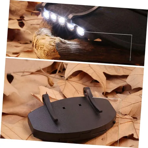 Miniatura 6 de 5 linternas de faro de sombrero duro, linternas para cabeza, linternas de sombrero con clip en LED giratorio, luz de casquillo giratorio, accesorios