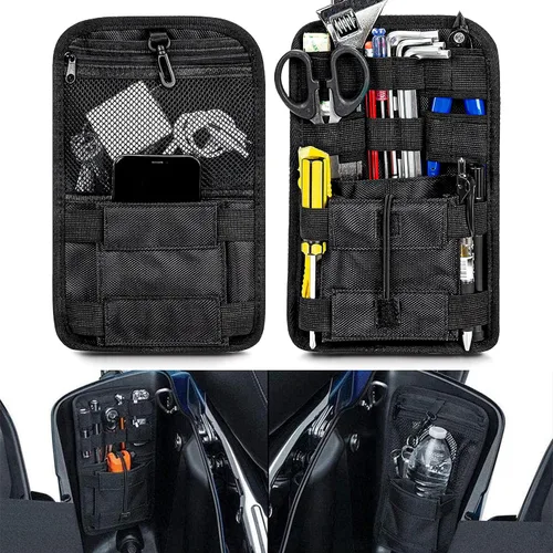 PSLER Organizadores de alforjas, bolsas internas para sillín pequeñas, bolsas organizadoras para vehículos, motocicletas, bicicletas, paquetes de 2