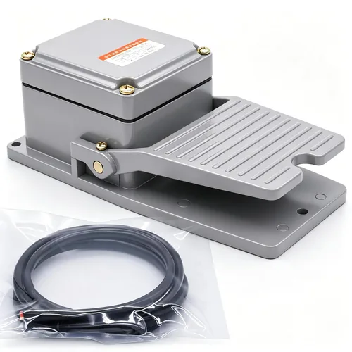 Miniatura 8 de Twidec /10A 250VAC momentáneo antideslizante plástico pedal interruptor SPDT NO NC manos libres negro interruptor de pie para CNC industrial con 3.3