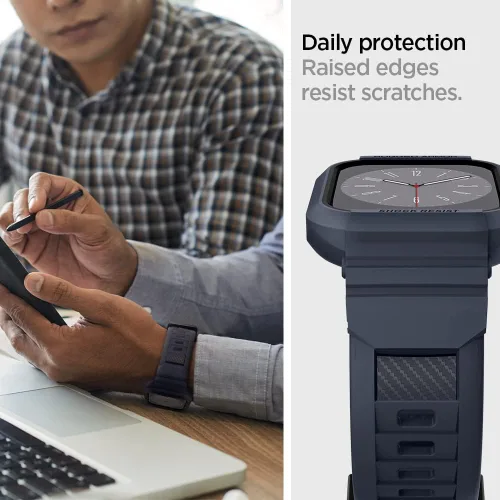 Miniatura 6 de Spigen for Apple Watch Band with Case, Rugged Armor Pro Compatible with Ultra 3/2/1 49mm, Series 11/10 46/42mm, 9/8/7 45/41mm, SE3/SE2/SE/6/5/4