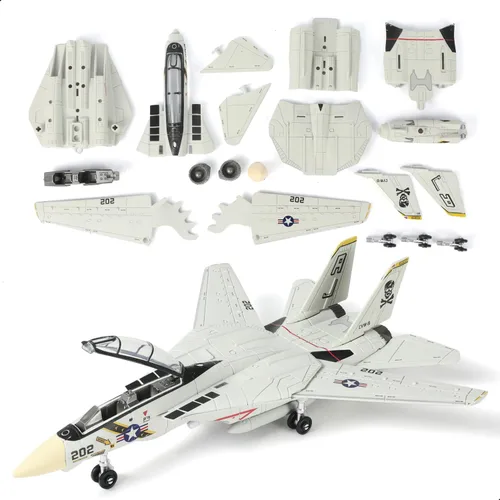 Escala 1:72 F-14 Tomcat Fighter Jet Kit de Modelo de Construcción Rápida de Plástico F14 Juguete Divertido de Ensamblaje de Avión Modelo de Aeronave