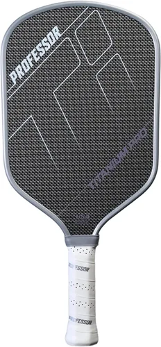 Miniatura 7 de Professor PhD Pala de Pickleball de Fibra de Carbono Premium en Bruto - Aprobada por USA Pickleball - Núcleo en Forma de Panal - Potencia y Control
