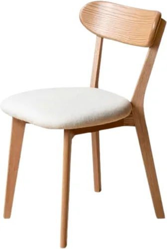 Miniatura 17 de Sillas de comedor 100% de madera de roble macizo, sillas de comedor modernas de mediados de siglo con cojín tapizado, sillas de cocina, comedor