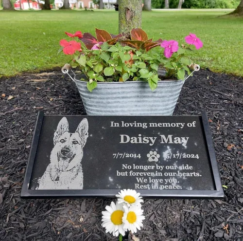 Miniatura 5 de Placa conmemorativa personalizada para mascotas, perros, gatos, lápida grabada personalizada, piedra conmemorativa para un ser querido perdido