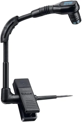 Shure Micrófono BETA 98H/C con Cable - Micrófono de Instrumento en Miniatura con Conector XLR con Cable, Condensador Cardioide, de Clip con Cuello