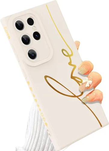 Miniatura 36 de Funda para Samsung Galaxy S22, Diseño Gráfico de Carta de Amor con Lindo Chapado en la Parte Trasera con Protección de Cubierta de Cámaras con Lente