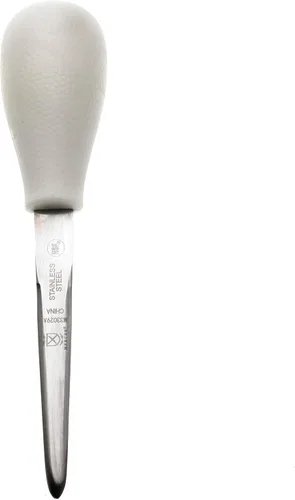Miniatura 9 de Mercer Culinary Cuchillo de ostras estilo Boston con mango de polietileno, 3 pulgadas, color blanco
