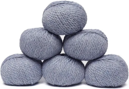 Miniatura 44 de Juego de 3 madejas 100% de lana de alpaca bebé, peso voluminoso, fabricadas en Perú, celestial suave y perfecto para tejer y tejer a ganchillo