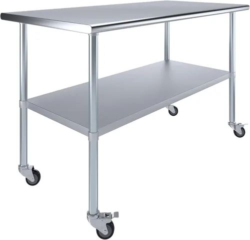 Miniatura 48 de Mesa de trabajo de acero inoxidable, mesa de metal
