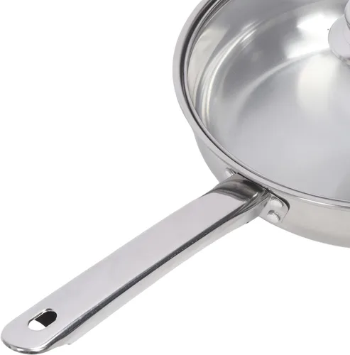 Miniatura 7 de Juego de 6 ollas y sartenes de acero inoxidable, juego de utensilios de cocina de inducción de cocina de acero inoxidable, ollas y sartenes incluso