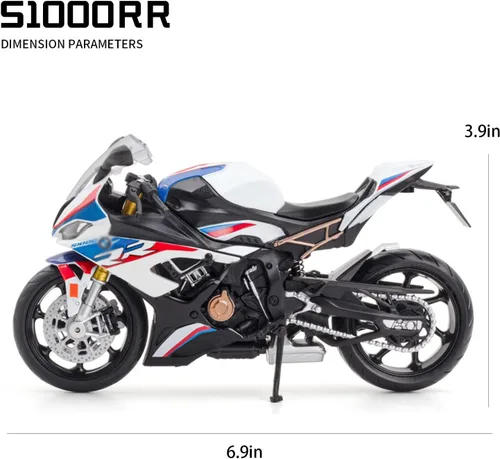 Miniatura 2 de COOLPUR Modelo de motocicleta fundido a presión para S1000RR, modelo de motocicleta realista, juguete o colección de moto para niños a escala 1:12