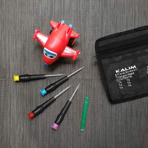 Miniatura 5 de KALIM Juego de destornilladores de cabeza triangular, juego de 6 piezas de aislamiento de reparación, juego de destornilladores triangulares