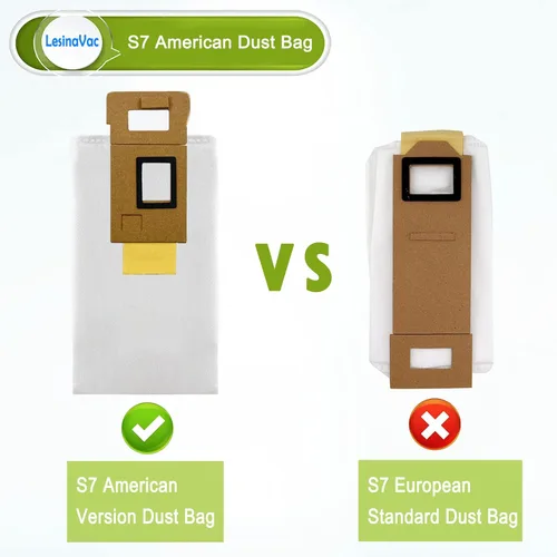 Miniatura 3 de Paquete de 12 bolsas de polvo – S7 compatibles con aspiradora Roborock S7+, gran capacidad de 3 L, base de vacío automático