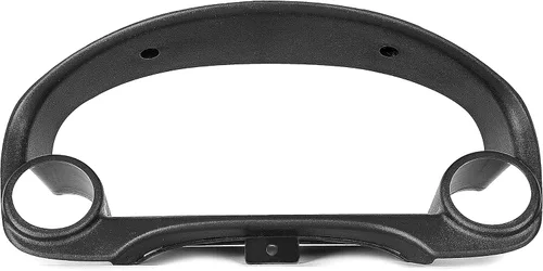 Miniatura 2 de HECASA Bisel de racimo compatible con Honda Civic 1996-2000, negro, calibre 2, bisel de racimo de doble calibre 2.047 in-2.362 in