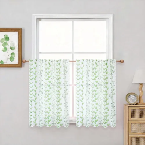 Miniatura 19 de BUHUA - Cortinas opacas blancas, cortinas plateadas, juego de 2 paneles de cortinas con ojales para dormitorio, elegante tratamiento de ventana