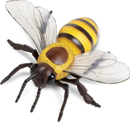 Safari Ltd. Figura de abeja de miel, figura realista de modelo de 5.5 pulgadas, juguete educativo para niños, niñas y niños a partir de 3 años