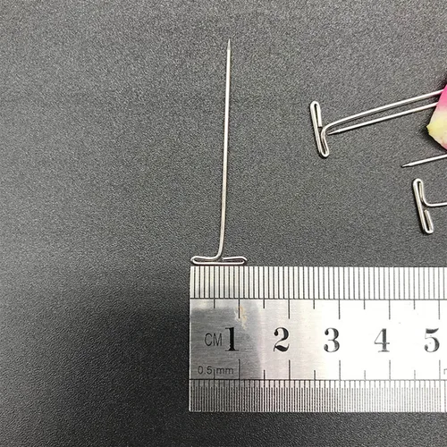 Miniatura 4 de 150 alfileres en T, alfileres de costura para bloquear tejer, modelar, hacer pelucas y manualidades, alfileres rectos, acero inoxidable, niquelados