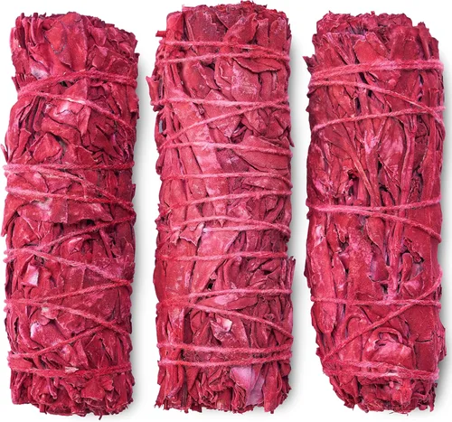 Manojos de salvia de sangre de dragón para limpieza de la casa, meditación, yoga, limpieza de energía negativa | Paquetes de salvia de sangre de
