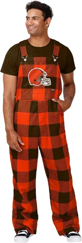 Miniatura 16 de FOCO NFL mens Nfl Team Logo Plaid Bib Overalls