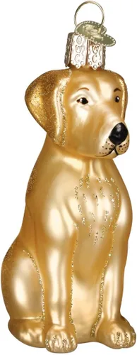 Miniatura 15 de Old World Christmas Golden Retriever - Adorno de cristal soplado para árbol de Navidad, decoración navideña artesanal, colección de perros