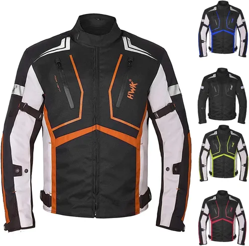 Miniatura 10 de Chaqueta de moto para hombre CE Blindado, Impermeable, para todo clima, M
