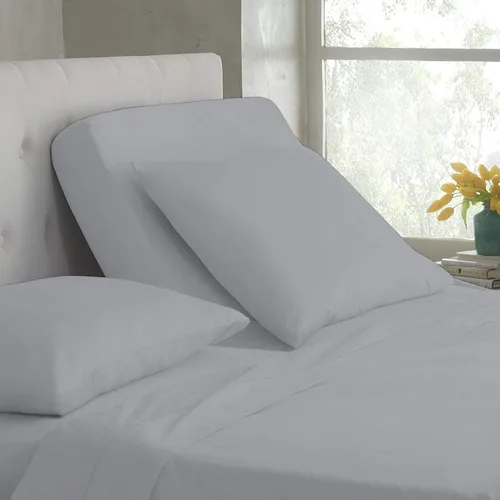 Miniatura 22 de Base de cama ajustable – Juego de sábanas de cabeza dividida superior tamaño Queen – Sábanas de 100% algodón egipcio sólido color azul aguamarina