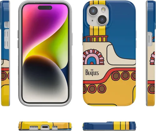 Miniatura 8 de Casely Funda para iPhone 15 Plus Yellow Submarine Beatles Compatible con MagSafe Diseño clásico ultra delgado Submarino Amarillo Beatles
