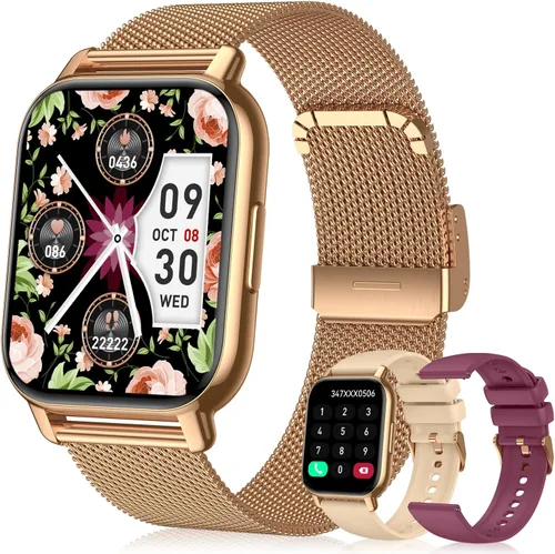 Miniatura 8 de Relojes inteligentes para mujer, reloj de seguimiento de actividad física de 1.85 pulgadas con contador de pasos/monitor de sueño/más de 110 modos