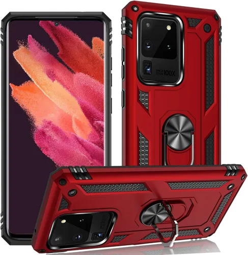 Miniatura 22 de ADDIT Funda S20 para Samsung Galaxy S20 de 6.1 pulgadas, con anillo de soporte, soporte ajustable, grado militar, protección resistente, a prueba