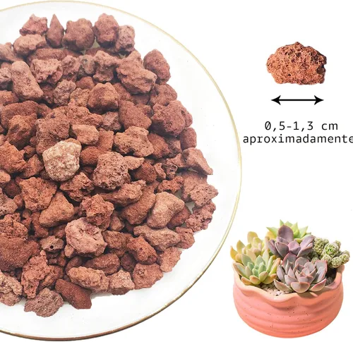 Miniatura 6 de Rocas de lava roja para plantas, 100% roca volcánica pura, sin tintes ni productos químicos, el mejor aderezo para plantas suculentas de cactus